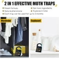 thumbnail image 5 of 2Z  Moth Traps with Non-Toxic Pheromones ，Get Rid of Moths in House (12-Pack), 5 of 5