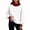 White, variant on POROPL Sweatshirts for Women,Oversized Mock Neck Pullover Sweatshirt Casual Long Sleeve Fleece Top