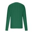 thumbnail image 4 of Women's Classic Cable Knit Pullover Sweaters Casual Solid Color Jumpers Cozy Fall Outfits Green XL, 4 of 7