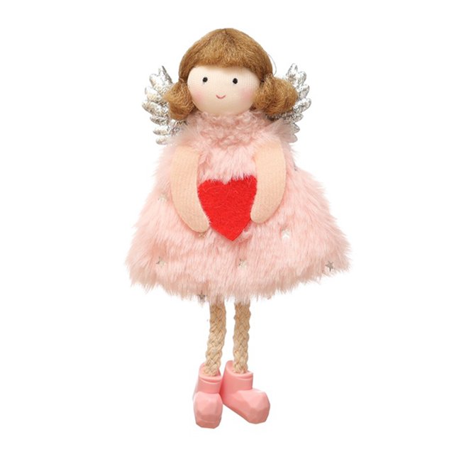 Ángel muñeca colgante Navidad Día de San Valentín amor ángel muñeca mamá regalo de vacaciones niña ángel colgante rosa ANGGREK Otros