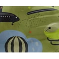 thumbnail image 5 of oneOone Georgette Viscose Olive Green Fabric Airplane Nursery Kids Quilting Supplies Print Sewing Fabric By The Yard 42 Inch Wide, 5 of 6