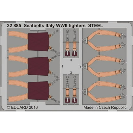 Fighter Wwii Aircraft - 1/32 Aircraft- Seatbelts Italy Fighters Steel WWII (Painted)