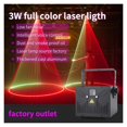 thumbnail image 4 of 3W RGB Light 3D Scanner Sta Lights Effects DMX512 Beam Projector DJ Disco Party For Sta ,Easy to Use, 4 of 6