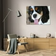 thumbnail image 3 of Karyn Millet 32x23 Gallery Wrapped Canvas Wall Art Titled - King Charles Spaniel, 3 of 4