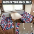 thumbnail image 2 of Uorisanigo RV Dinette Cushions Covers- Tropical Hibiscus Flowers Camper Seat Covers Dinette Booth -Washable Sofa Cushion Cover RV Sofa Protector 1 Backrest & 1 Bench Covers, 2 of 7