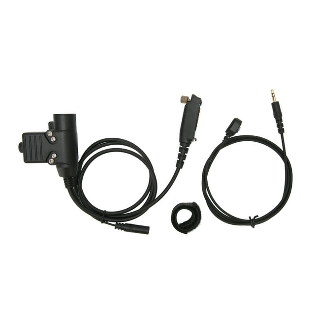 Adaptador PTT de auriculares U94 PTT Plug and Play con micrófono de dedo para Sepura Stp8000 Stp8030 Stp8035 STP8038 STP8040 STP8080