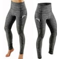 thumbnail image 2 of Leggings Pantalones elásticos de yoga de cintura alta Fitness Sports Mujer Trajes, Gris, XL Methold AP002120-12, 2 of 7