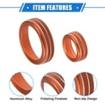 thumbnail image 4 of Unique Bargains 4 Pcs AC Climate Control Knob Rings Compatible for Ford Maverick 2022 2023, Durable Aluminum Alloy Interior Air Conditioning Knob Ring Cover Trim Orange, 4 of 7
