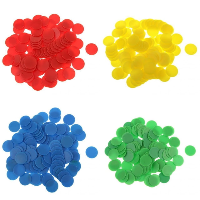 400pcs 19mm Contadores de Juegos de Tiddly Winks Fichas de Enseñanza de Aritmética
