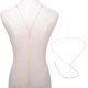 thumbnail image 3 of Simple diamond open back back chain necklace fashion body chain sexy ladies back, 3 of 3