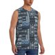 thumbnail image 2 of Fotbe Snowflake Vintage Pattern Men's Camiseta sin Mangas Estampada para Hombres, Playera Casual para Gimnasio, Entrenamiento, Playa-X-Large, 2 of 7