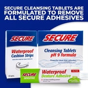 Secure Sensitive Denture Adhesive Cream with Aloe Vera & Myrrh, 12H Max Hold, Waterproof Seal - Zinc Free - For Uppers, Lowers & Partials - FSA HSA Approved - Food Grade Ingredients - 1.4 oz (1 Pack)
