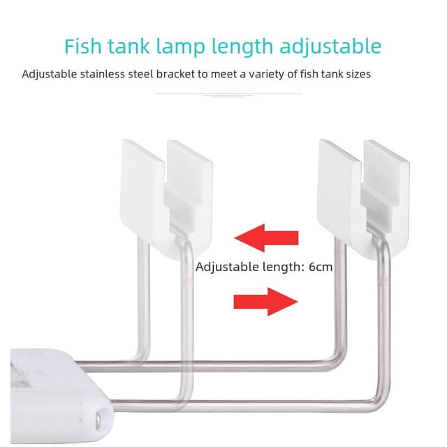 Lámpara de clip que cambia de color para acuario, lámpara de estante de hierba acuática de tres segmentos que cambia de color, lámpara de estante LED para pecera, iluminación de acuario, lámpara de