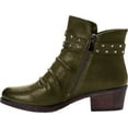 thumbnail image 3 of Women's Propet Roxie Slouch Bootie Olive Sheep Leather 8 B, 3 of 5