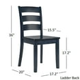 thumbnail image 6 of Lexington 60-inch Rectangular Dining Set with Ladder Back Chairs, Multiple Finishes, 6 of 6