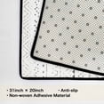 thumbnail image 3 of Boho Kitchen Mat 31"x20", Washable Non Slip Soft Plush Low Profile Kitchen Rug, Geometric Neutral Textured Sink Mat for Laundry Room, Bedroom & Office, 3 of 6
