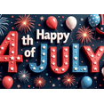 thumbnail image 3 of Decorative Festive Happy 4th of July Event Banner for Patriotic Celebration Indoor Party Decoration Holiday Event, 3 of 7