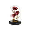 Randolph 3 Glass Cover Gold Foil Roses Christmas And Valentine's Day Home Decoration Desktop Ornaments