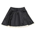 thumbnail image 6 of Faux Leather Pleated Mini Skirt for Women High Waisted Lace Hem A Line Mini Skirt, 6 of 6