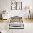 thumbnail image 1 of Twin Size Metal Bed Frame,Platform Twin Bed Frame with Arch Design,6 Inch Heavy Duty Strong Support Slats,Sturdy Mattress Foundation,Easy Assembly,No Box Spring Needed，Black, 1 of 8