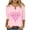Breast cancer awareness shirts-Pink, variant on Homenesgenics Breast Cancer Awareness Shirts Plus Size for Women and Men Fashion Women's Casual Loose Blouses Printed T-Shirt 3/4 Sleeved-Neck Tops Green L