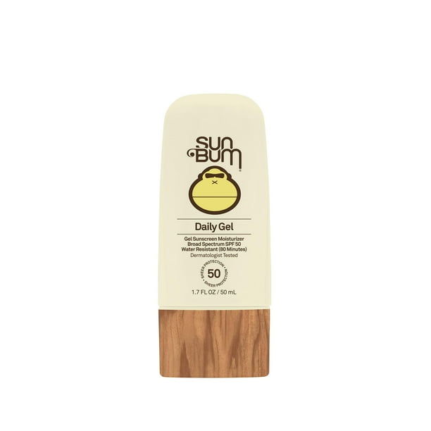 Gel protector solar para rostro Sun Bum Daily SPF 50, 50 ml, vegano