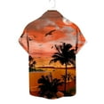 thumbnail image 4 of Nebwoak Hawaiian Shirts for Men Casual Beach Summer Short Sleeve Button Down Shirts Orange Size M, 4 of 4