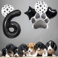 thumbnail image 4 of Set de globos con estampado de patas de mascota en blanco y negro, 4 of 4