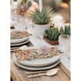 thumbnail image 5 of Fall Leaves Cloth Napkins Set of 6 Reusable Dinner Napkins, Farmhouse Retro Botanical Floral Cocktail Napkin Washable Table Napkins for Wedding/Holiday Party/Baby Shower 20"x20", 5 of 7