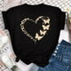 thumbnail image 3 of Camiseta con estampado de pétalos de mariposa para mujer, blusa de manga corta y cuello redondo, camisetas gráficas bonitas, Tops femeninos Clothin, nueva moda, 3 of 5