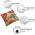 thumbnail image 4 of Nawypu  Oil Painting Watercolor Beautiful Red Orange Big Poppy Flowers Summer Decorative Throw Pillow Cover Case Home Living Room Bed Sofa Car 2pcs 12x12in, 4 of 6