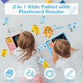 thumbnail image 3 of Richgv 2 in 1 Drawing Tablet with Talking Flash Cards, Montessori Toys Writing Board Reading Machine Educational Preschool Learning Toys for Toodler Boys Girls, 3 of 10
