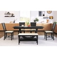 thumbnail image 2 of Dining Set with Bench and Chairs | Ideal for Family Dining in Room | Solid Wood and Padded Cushions | Ensures Long-Lasting and Comfortable Seating, 2 of 6