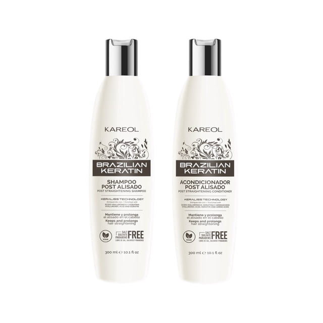 Kit Post Alisado Brasileño Kareol Shampoo y Acondicionador 2 piezas