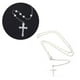 thumbnail image 5 of Rosario cristiano de perlas para hombres y mujeres, collar con crucifijo, recuerdo de oración (blanco), 5 of 7