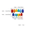 thumbnail image 4 of Rainbow Teeth Grill Hip Hop Teeth Grill Vampire Teeth Top Bottom Shiny Teeth Base Support for Men Women, 4 of 6