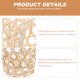 thumbnail image 3 of OULII 2Ud Funda Para Botella De Bambú Tejido Hexagonal Beige Para Cocina, 3 of 6
