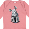 thumbnail image 4 of Inktastic Curious Rhinos Boys or Girls Long Sleeve Baby Bodysuit, 4 of 5