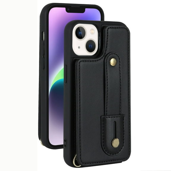 Cover For IPhone 16 Pro Max/16 Pro/16 Plus/16, Leather Wallet Back Case Card Holder Cover