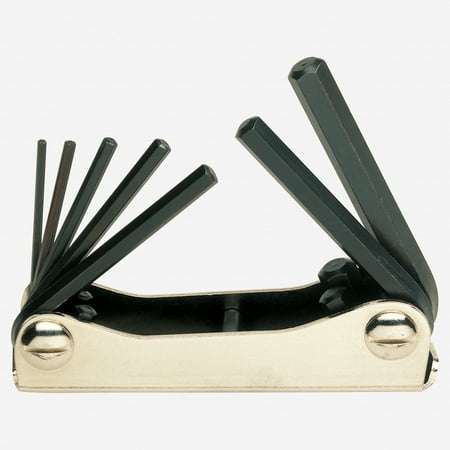 

Heyco Hex SAE L-key Folding Set in Metal Holder 6 Pieces