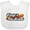 AA-White, variant on Inktastic Kickin' it Old School with Weathered Retro Stripe Boys or Girls Baby Bib