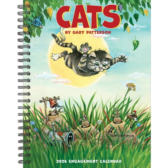 Cats by Gary Patterson 2026 Engagement Calendar, (Paperback)