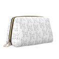 thumbnail image 2 of Naloa Poodle Dog Leather Makeup Bag for Purse Travel, Portable Small Cosmetic Organizer for Women and Girls, Make up Bag with Zipper, 2 of 8