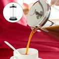 Voiceine Manual Milk Bubbler Glass Press Pot Convenient Coffee Maker