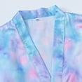 thumbnail image 5 of Boys Girls Satin Kimono Bathrobes with Belt, SILVERCELL Toddler Teens Kids Wedding Spa Party Robes Pajamas Coverups, 2-14 Years, 5 of 8