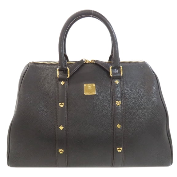 Pre-Owned MCM Mini Boston Bag in Calfskin for Women (Good)