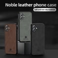 thumbnail image 2 of Decase for iPhone 16 Plus 6.7 inch TPU+Suede PU Leather Case, Anti-Vibration Anti-Slip Anti-Scratch,Compatible with Car Mount,Ultralight Luxury Case for iPhone 16 Plus, for Men Women,Darkgreen, 2 of 9