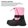 thumbnail image 3 of EQW Kids Waterproof Insulated Winter Snow Boots for Boys and Girls, Hook-and-Loop Strap, Drawstring Closure, Non-Slip Rubber Sole, 3 of 10