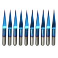 thumbnail image 1 of Herramienta de brocas de enrutador para metalurgia de 10 piezas 0,1/0,2//0,4/0,5mm 10/15/ Baoblaze Brocas de mecanizado CNC, 1 of 8