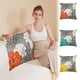 thumbnail image 1 of Fiudx Funda de Almohada de Estilo Veraniego, Suave Lino, Elegantes Colores Naranja, Azul y Amarillo, Cojín Multifuncional para Sofá Cama o Coche, Cómodo Respaldo, Tamaño 45 X 45 Cm., 1 of 7
